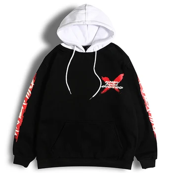 

Aelfric Men Fleece Hooded Sweatshirt Chinese Panda Print Pullover Winter Thick Casual Hoodies Hip Hop Hoodies