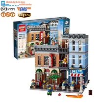 Lepin 15011 Pariser Creator Expert Stadtstrae Restaurant Minifigur Avengers Sets Montieren Bausteine Geburtstag Spielzeug