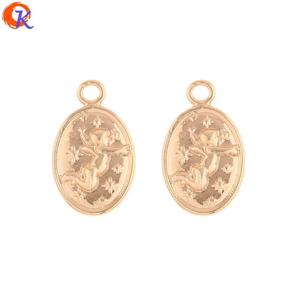 

Cordial Design 50Pcs 10*17MM Jewelry Accessories/Charms/DIY Making/Oval Shape/Genuine Gold Plating/Hand Made/Earring Findings