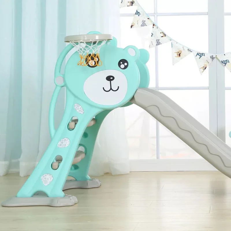 

Indoor Children's Eco-friendly Plastic Toy Sliding Height Adjustable Slippery Slide Skateboarding Toy Sports