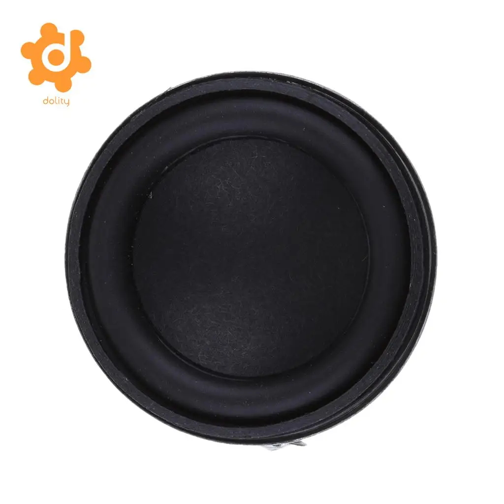 dolity 40mm 4Ohm 5W Full Range Audio Speaker Round Loudspeaker 18 Coil Rubber Edge