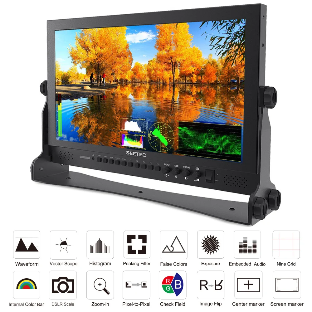 SEETEC P173-9DSW 17,3 дюймов 3g SDI HDMI широковещательный монитор Full HD 1920x1080 производственный монитор волновой формы векторскоп гистограмма