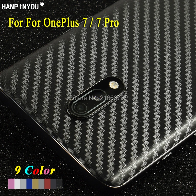 

For OnePlus 7 / 7 Pro New Full Back Decal Skin 3D Carbon Fiber Phone Protective Sticker Film