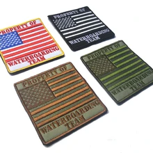 Пользовательские свойства водной пансион команды нашивки для поднятия боевого духа США флаг тактический армейский крюк Военная нашивка для рюкзак жакет