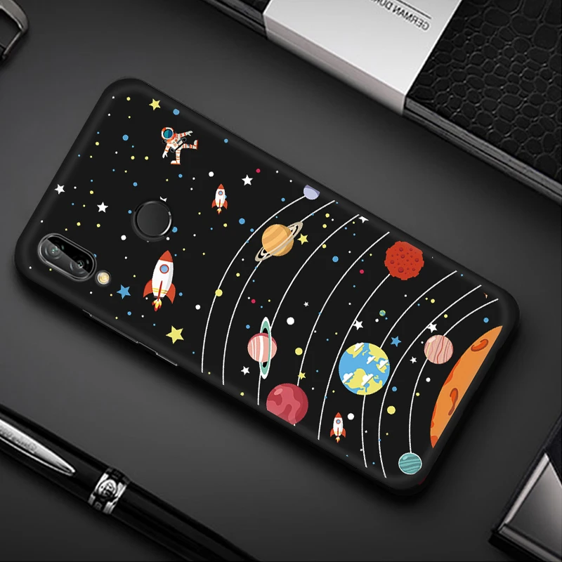 ТПУ чехол для телефона с рисунком для huawei Honor 8X Max 9X Pro Note 10 9 Lite 7X V9 Play 6C Pro Magic 2 Space Cartoon Cover Patten Coque - Цвет: 16