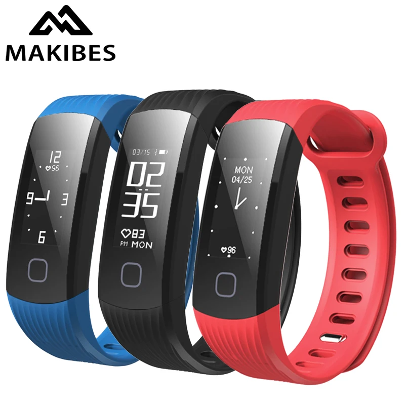 Makibes HR1 Bluetooth Smart Браслет Фитнес трекер Непрерывный монитор сердечного ритма 0 96