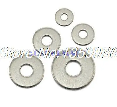 

500Pcs GB M3x6x0.5 Stainless Steel 304 Flat Washers Used w Nuts & Bolts Smaller