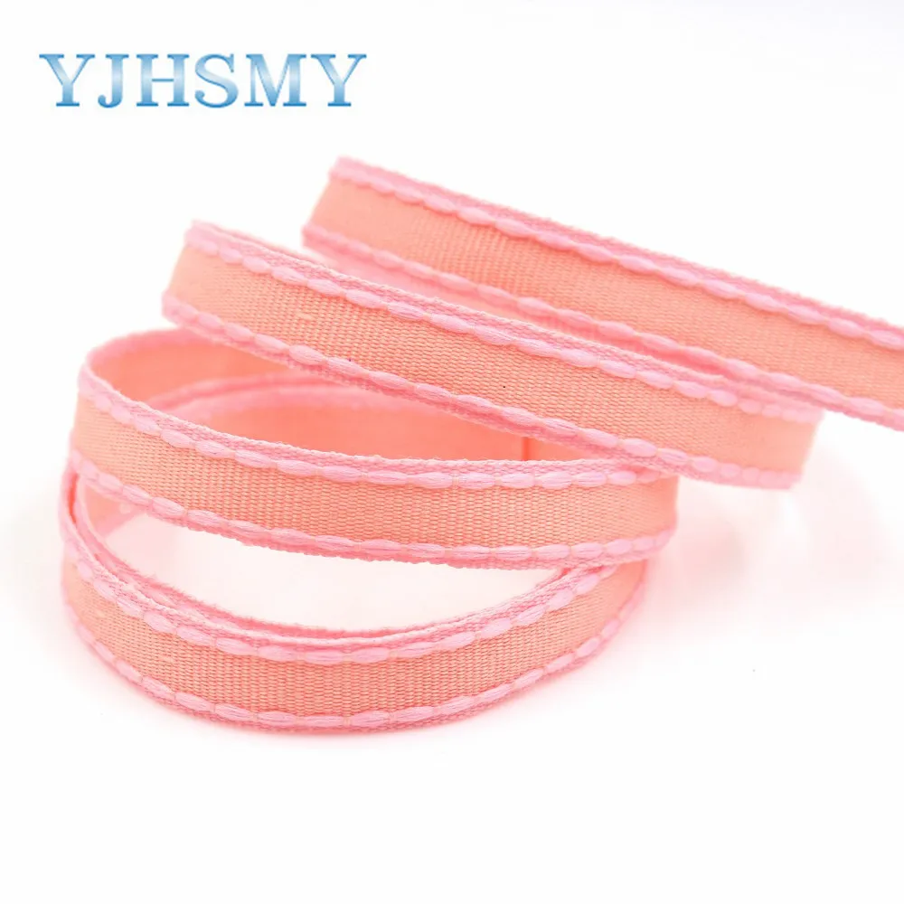 YJHSMY G 181028 1448 10 мм ярдов сплошной цвет крюк кружева grosgrain ленты свадебные украшения