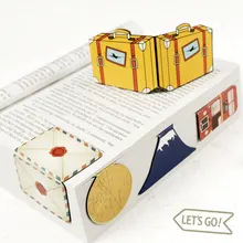 1 шт., JWHCJ, винтажная серия для путешествий, магнитная закладка, держатель для книг, скрепка для бумаги, кавайные канцелярские принадлежности, офисные школьные принадлежности, детский подарок