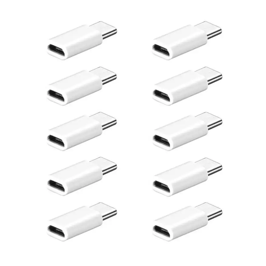 HL Новинка года Упаковка из 10 шт. USB-C Тип с разъемами типа C и Micro usb-кабель для передачи данных и зарядки адаптер для Samsung Galaxy S8/S8 плюс may2