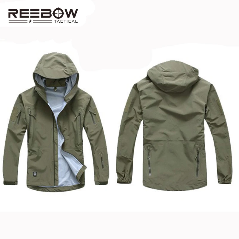 REEBOW тактические мужские осенние уличные жесткие походные куртки ветровка с