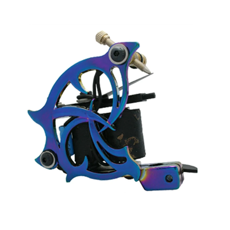 

Top Quality 10 Wrap Coils Color Tattoo Machine 2015 New Professional Gun Tattoo Supplies appareil maquillage Makeup Machine