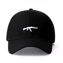 Штурмовой пистолет шапка с вышивкой хлопок пара шапки Хип Хоп Регулируемый головной убор унисекс повседневные Шапки