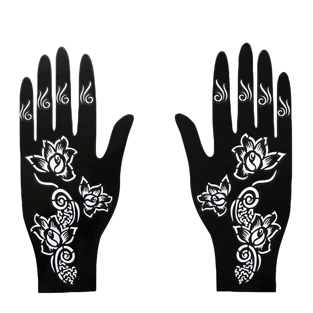 

1x India Henna Temporary Tattoos Stencils Art Decal Hand Arm Body