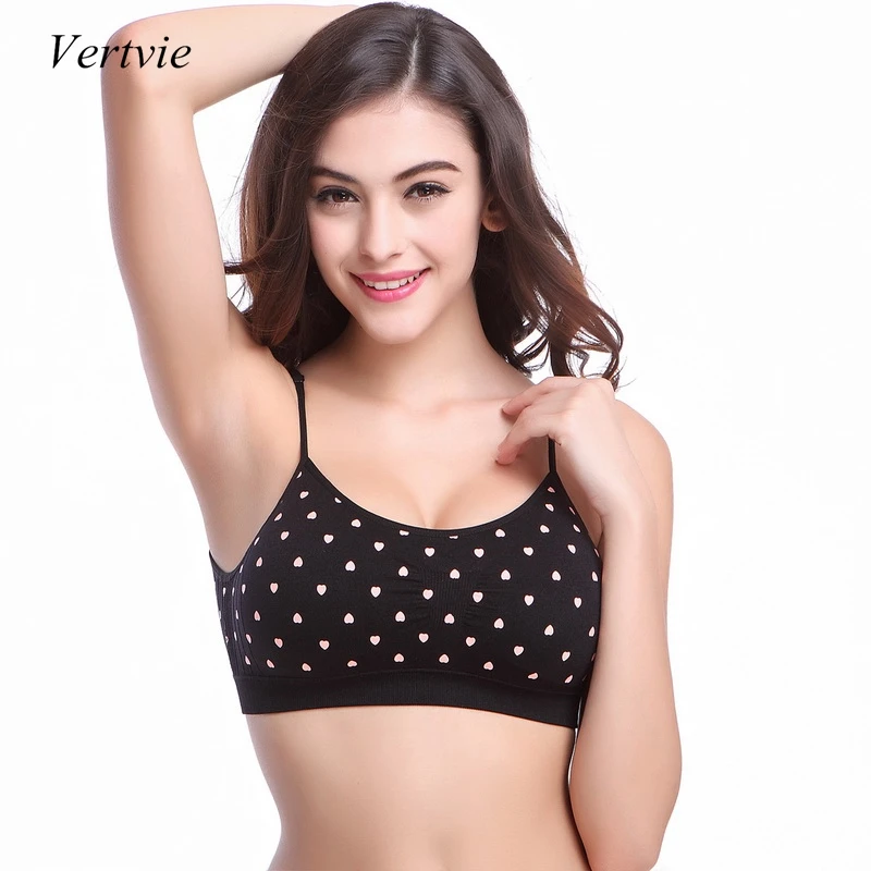 

Vertvie Seamless Sports Bra Crop Top No Pad Women's Vest Fitness Running Gym Yoga Bra Breathable Wirefree Bra Quick Dry