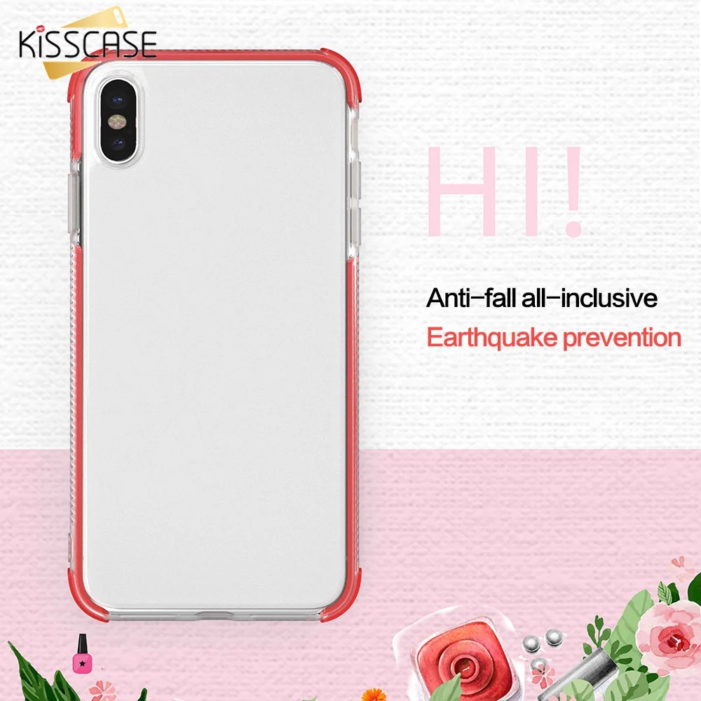 KISSCASE Anti-Knock Case For Samsung Galaxy S10e S10 S9 S8 plus Double Color Phone Note 9 8 Soft TPU Back Cover |