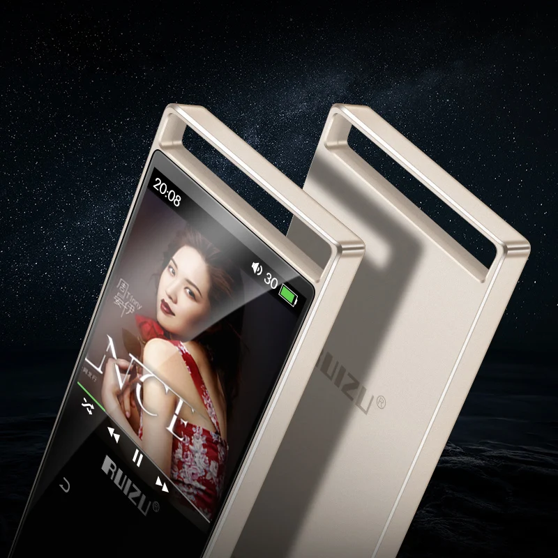 

MP3 Music Player with Bluetooth 4.0, Portable Lossless HIFI Music MP3 Player Metal Shell Touch Screen with FM Radio