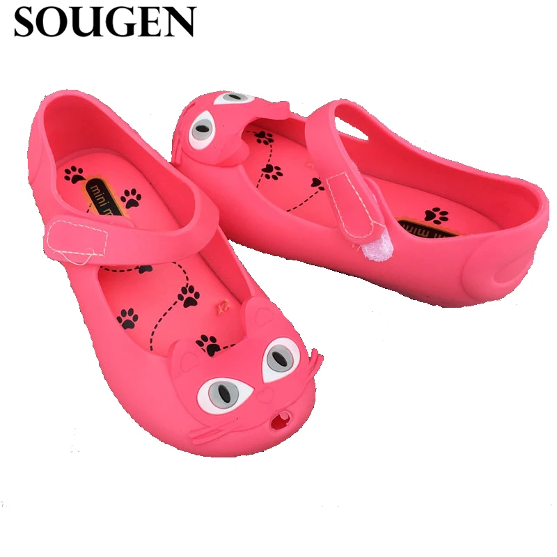 Mini Melissa Shoes Summer Baby Soft Soled Bow PVC Toddler Jelly Kids