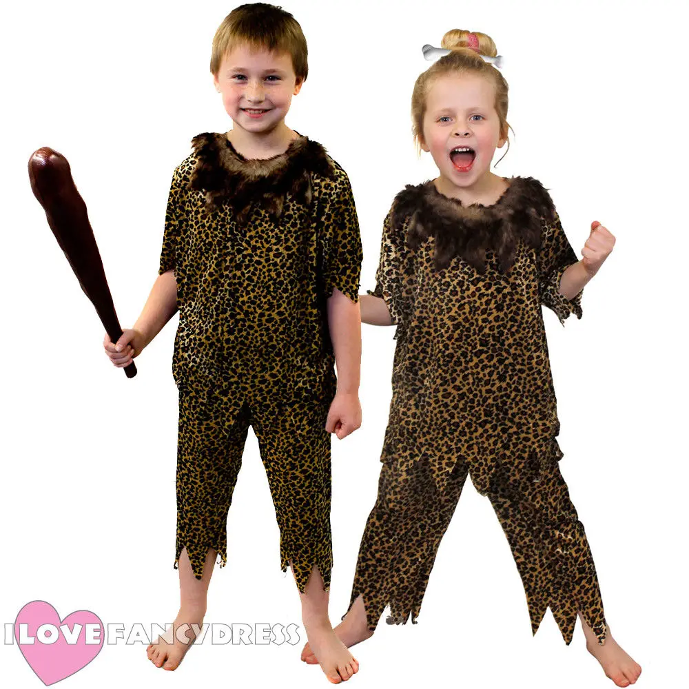 Boy's Long Hair Savage Dress Up Kids Costume Cosplay Halloween Party Outfit Boy's Long Hair Savage Dress Up Kids Costume Cosplay Halloween Party Outfit