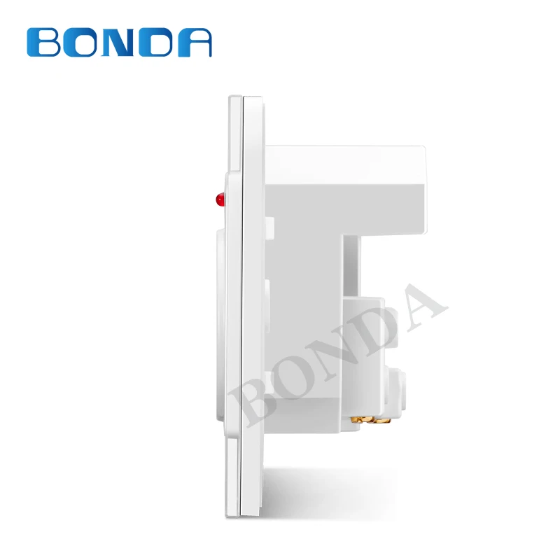 Adaptador de Carregador de Tomada Tomada de Parede Carregador de Parede Adaptador de Tomada de Soquete Soquete de Energia de Vidro Usb de Carregamento Bonda da ue de Parede Dupla Porta 16a 2100ma de Energia de Vidro Temperado 15 16a 2100ma tomada de parede elétrica