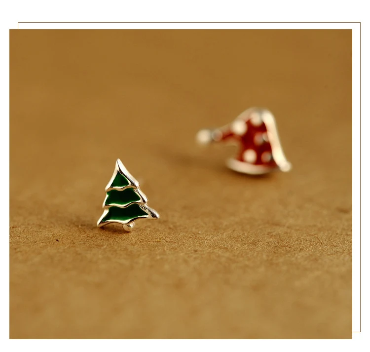 Женские серьги в виде рождественской елки|earrings for women|earrings for925 sterling |