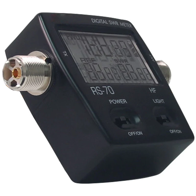 RS 70 цифровой SWR/Измеритель Мощности HF 1 6 60 МГц 200 Вт SO239 м разъем для двухстороннего