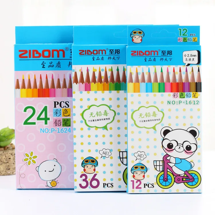 

12/24/36 Colour Pencils Wood Colored Pencils Professional Drawing Pencils for School Office Artist Painting Sketch Supplies