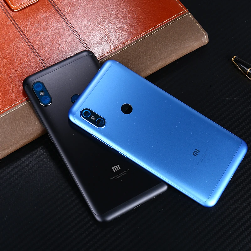 Чехол для задней батареи для Xiaomi Redmi Note 6 Pro Global чехол запасные части кнопки громкости питания+ объектив камеры