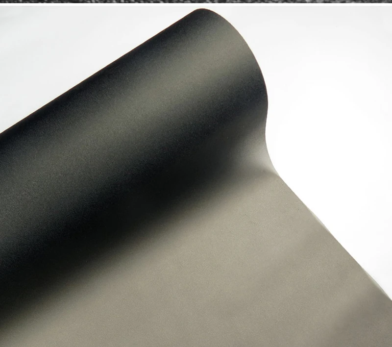 

Translucent Plastic Film for Bathroom Window, No Glue, Window Stickers, Sunscreen Film, Office Room, Matte Black, 45-90cm