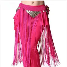 Костюмы для танца живота старшие золотые монеты кисточкой пояса для танца живота для женщин костюм для танца живота модный шарф