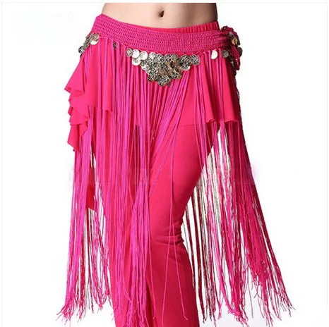 

Belly dance costumes senior gold coins tassel belly dance belts for women belly dance costume hip scarf
