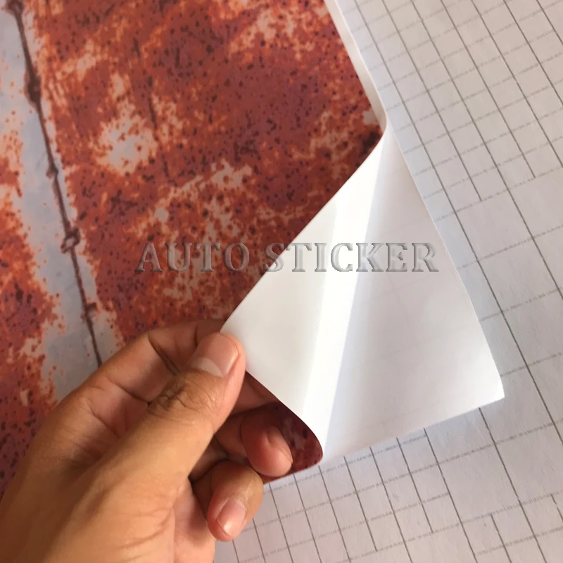 red rust vinyl car wraps 1
