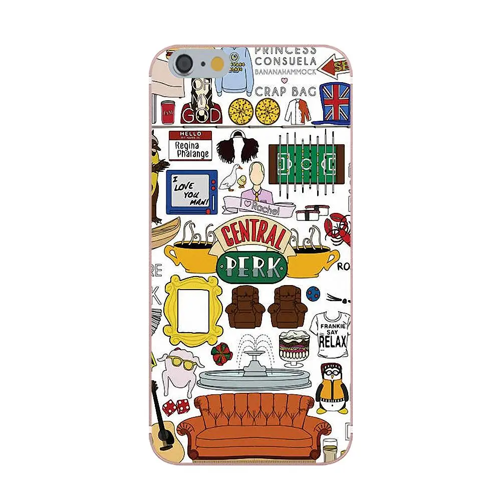 Tpwxnx с героями телесериала друзья для Apple iPhone 4 4s 5 5C 5S SE 6 S 7 8 Plus X Мягкий Силиконовый