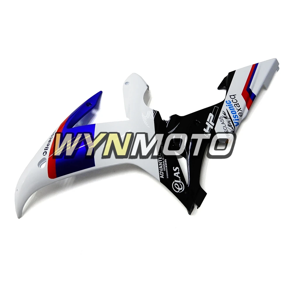 Полный комплект обтекателей для Yamaha YZF1000 R1 Год 2002-2003 02 03 впрыска ABS пластмасс капоты комплект белого и синего цвета кузов кадры