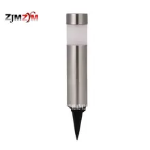 6 шт./лот новые SB1262 солнечные уличные садовые дорожки газон свет из нержавеющей стали солнечный световой столб теплый белый Солнечный декоративный светильник