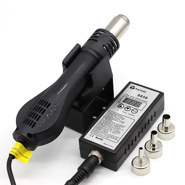 Soldering Station 8858 Portable Digital Hot Air Gun BGA Rework Solder  Station Hot Air Blower Heat Gun Desoldering Than 858D 858 - AliExpress