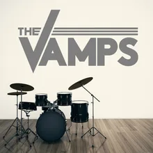 THE VAMPS LOGO vinyl wall art sticker decal DIY Removable Home Wall Decoration Mural Vamps Symbol Wall Sticker M-169 the vamps oslo