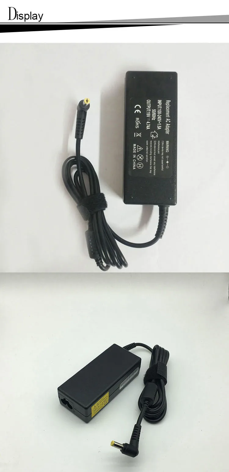 Qinern 19v 4.74a 90w 5.5*1.7mm ac carregador
