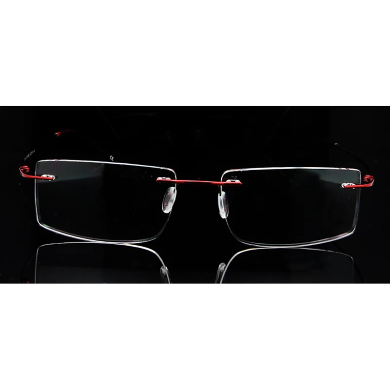 Cena ESNBIE pamięci tytanowa ramka do okularów mężczyźni bez oprawek Oprawki do okularów óculos de grau mężczyzna kobiet okulary z przezroczystymi szkłami