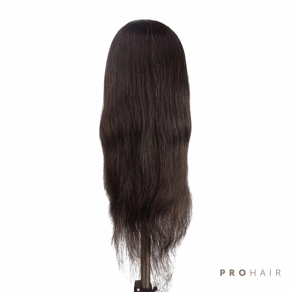 PROHAIR-горячая 2" человеческих волос Салон Женский манекен голова черный манекен для тренировок
