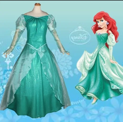 the little mermaid ariel princess dress cosplay adult ariel mermaid