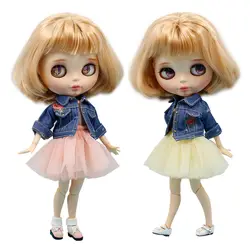 Blyth куклы одежда джинсовое пальто и вуаль Костюм доступен для Blyth куклы AZONE Licca аксессуары для кукол куклы