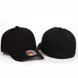 2018 Новая черная бейсболка Мужская бейсболка кепки s Мужская Flexfit Встроенная Закрытая полная Кепка Женская Gorras Bone Мужская бейсболка кепка