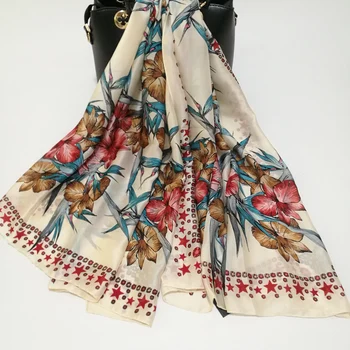 

Phertiful Luxury Brand New Spring and Autumn Women's Scarf Lady Silk Scarves Print Soft Shawls Pashmina Foulard Femme Bandana