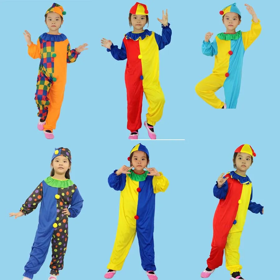 Clown Costumes Kids Children Circus Clown Costume Fancy