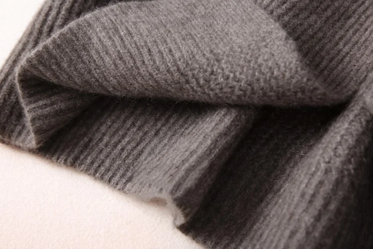 Кашемировый женский жилет осень и зима длинный секционный стоячий воротник вязаный Свободный жилет без рукавов шерстяной свитер