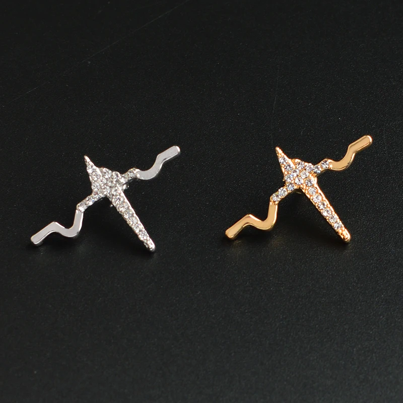 

Gold Silver Heartbeat Heart rate Metal Brooch Pin Medical Jewelry Doctor Nurse Medicine Brooch Graduation Gift for Students