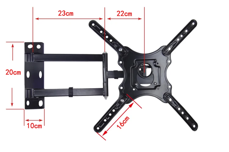 Шарнирное крепление ТВ настенный кронштейн мультимедиа вешалка для 14 ''до 46 дюймов HD ТВ без каблука Панель телевидения Быстрая