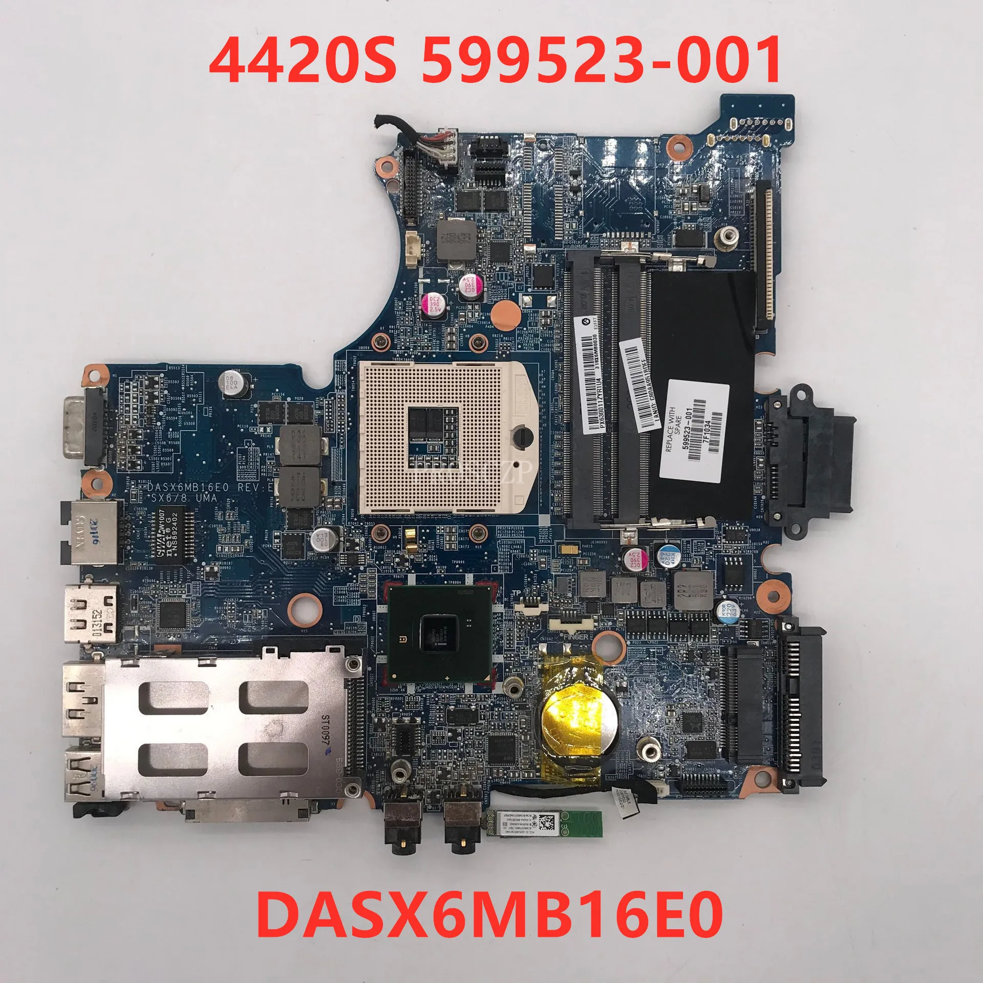 

Free shipping For PROBOOK 4420s laptop motherboard 599523-001 DASX6MB16E0 100% working well