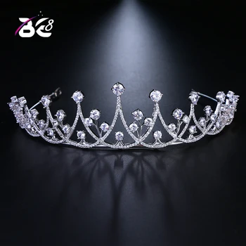 

Be 8 Luxury Cubic Zirconia Hair Accessories Women Wedding Tiaras and Crowns Engagement Gifts Fashion Jewelry Tiara De Noiva H121